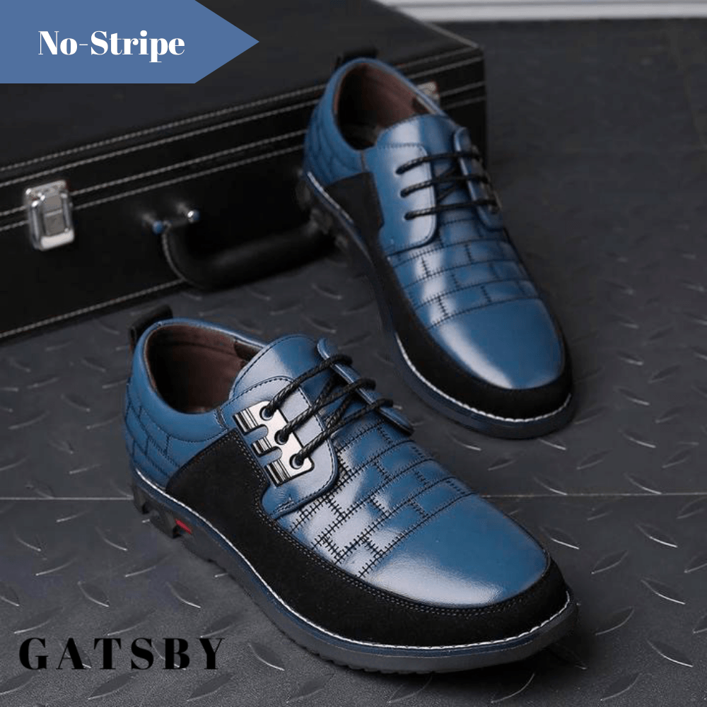 BrandsClub®| Oxford No-Stripe Orthopedic Leather Shoes